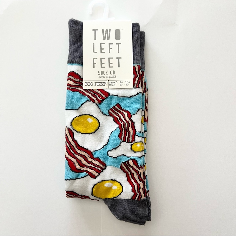 Novelty Bacon & Eggs Socks